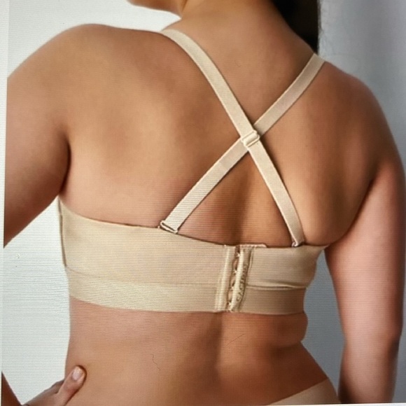 NWT Cacique Comfort Bliss Lightly Lined Multi-Way Strapless Bra 48B, 42C Nude - Picture 4 of 12